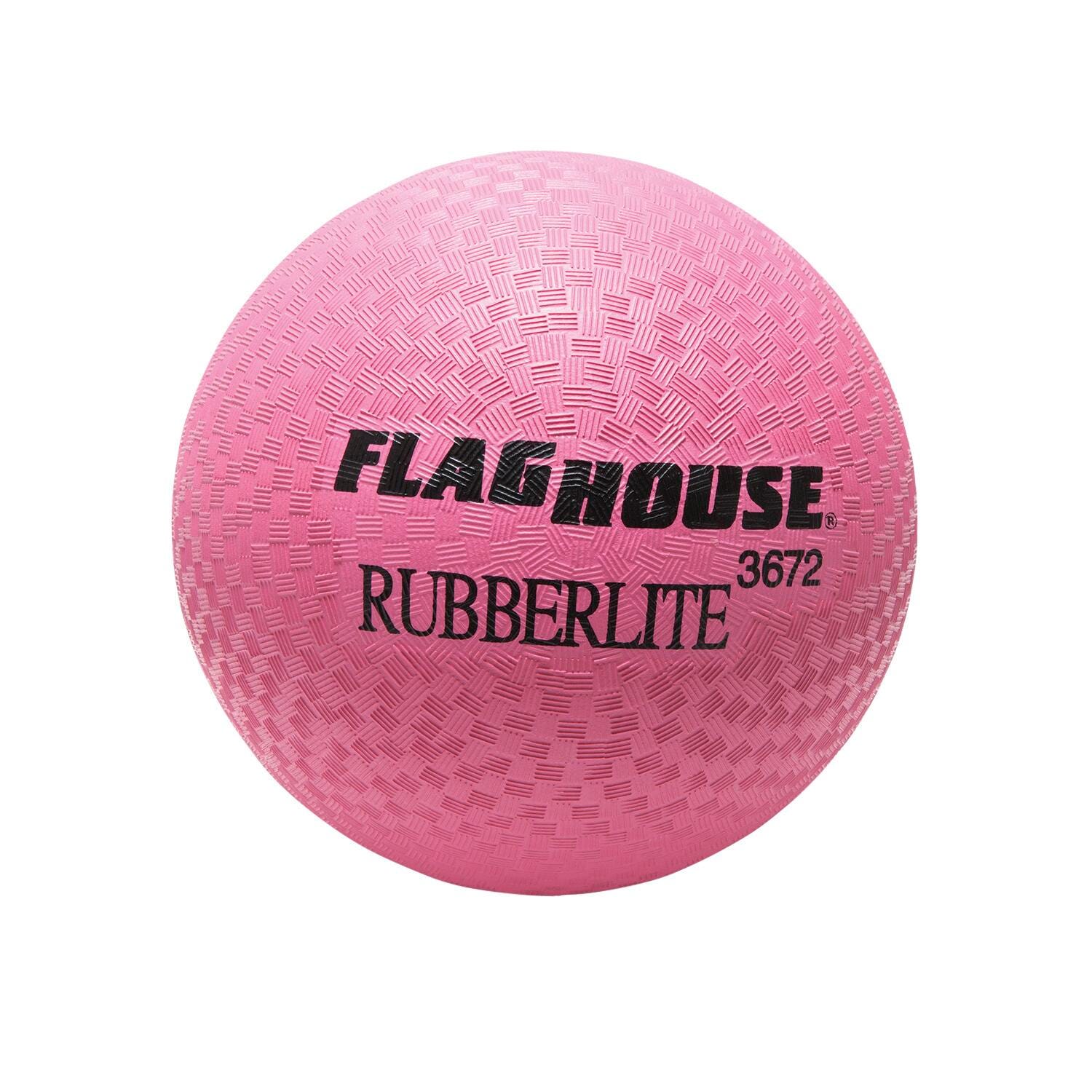FlagHouse Rubberlite Jingle Bell Ball, 8 Inches, Pink | School
